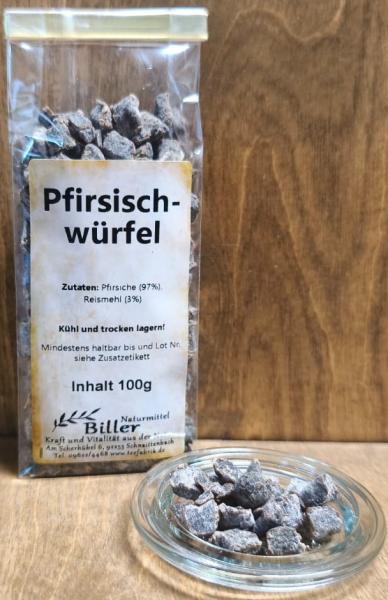 Pfirsichwürfel kandiert